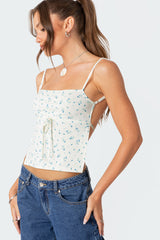 Marli Open Back Tank Top