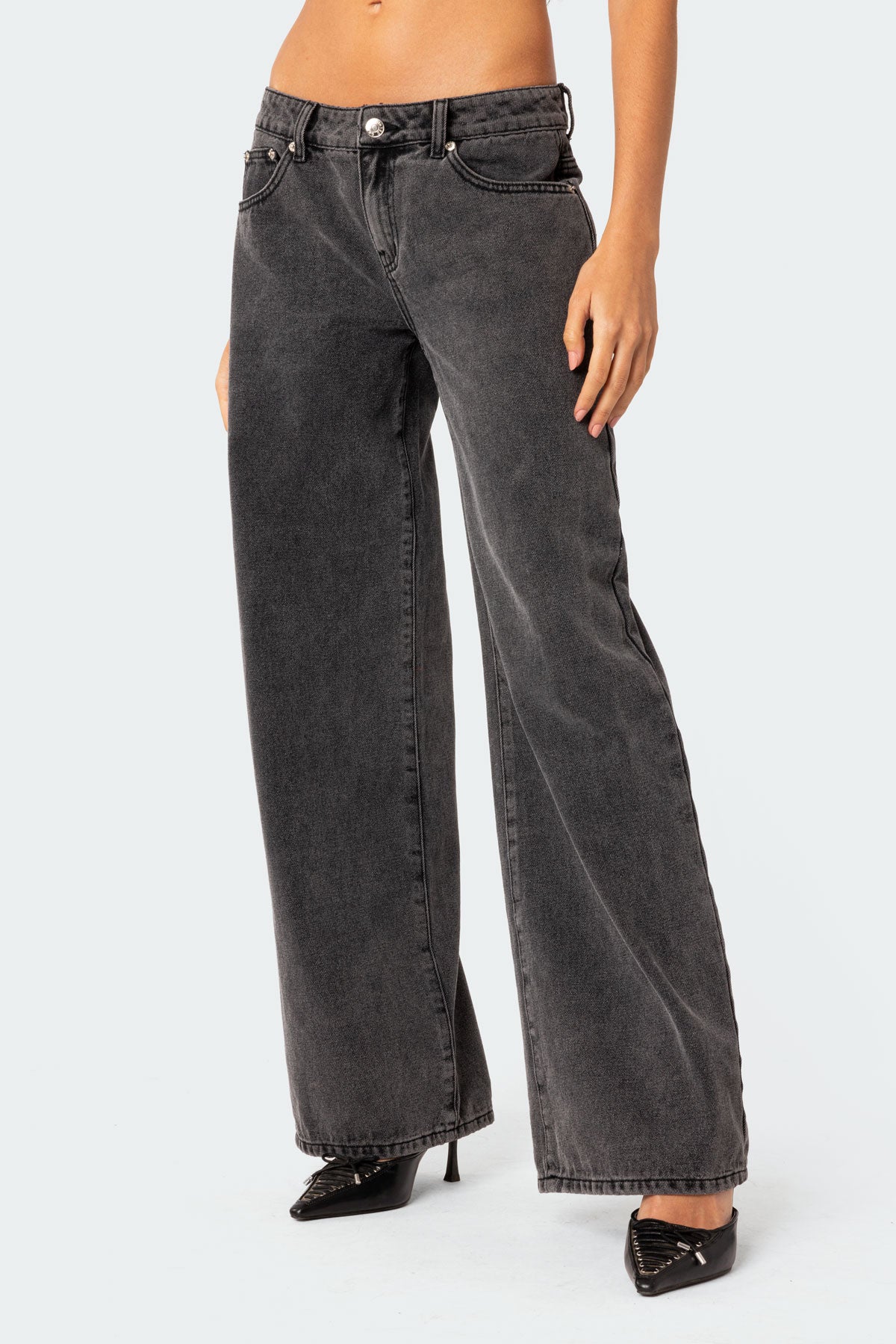 Raelynn Washed Low Rise Jeans