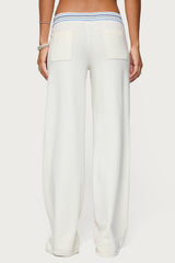 Miya Stripey Knit Trousers