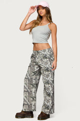 Camo Straight Leg Joggers