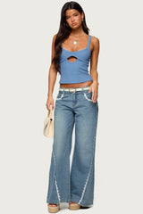 Karin Cut Out Ribbed Tank Top