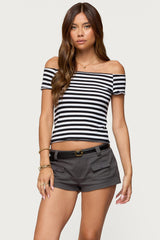 Amanda Striped Off Shoulder Top