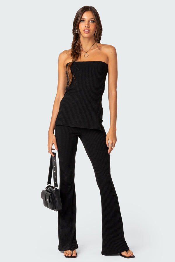 Dekota Slit Ribbed Top