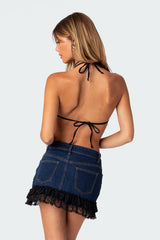 Lia Open-Back Tie Top