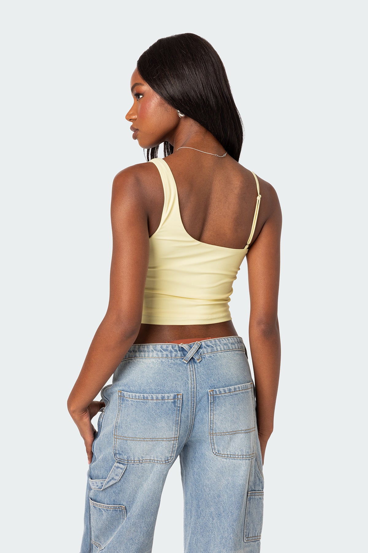 Reece Asymmetric Strap Crop Top