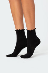 Frilled Hem Socks