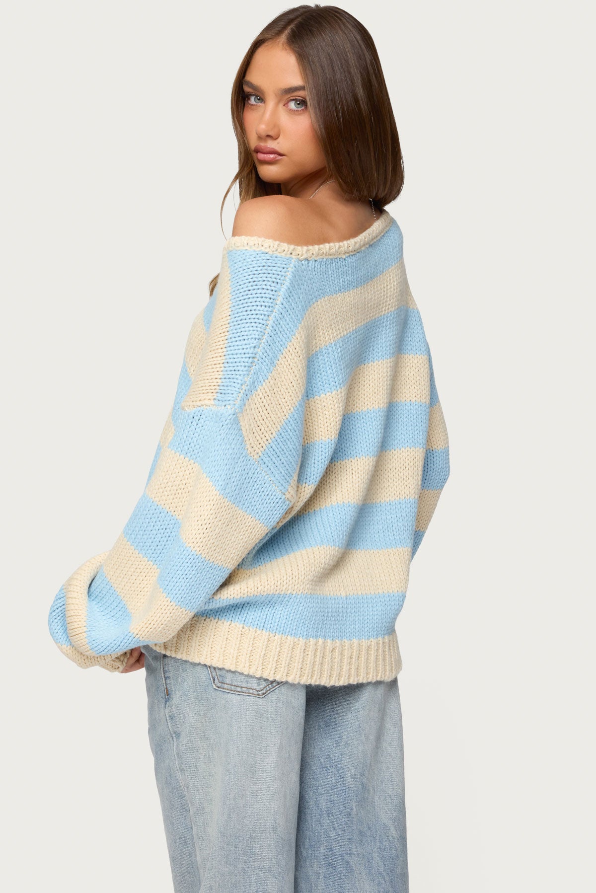 Tracie Striped Oversized Sweater