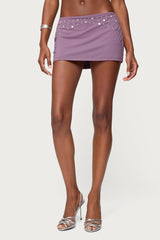 Luana Studded Mini Skort