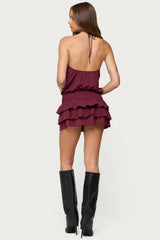 Fontella Ruffled Halter Neck Romper