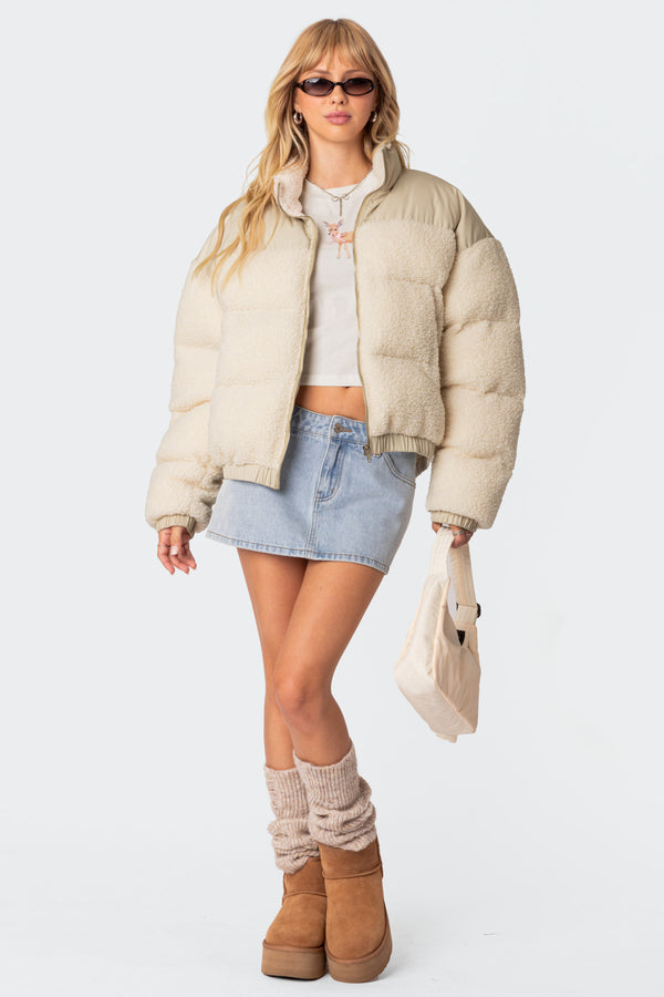 Oversized Sherpa Puffer