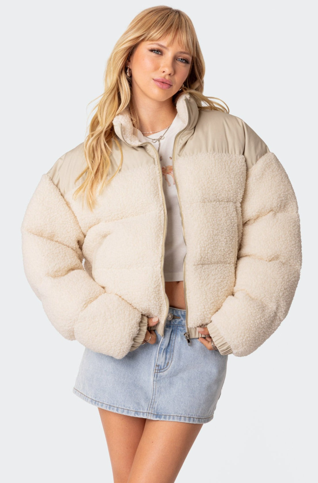 Oversized Sherpa Puffer