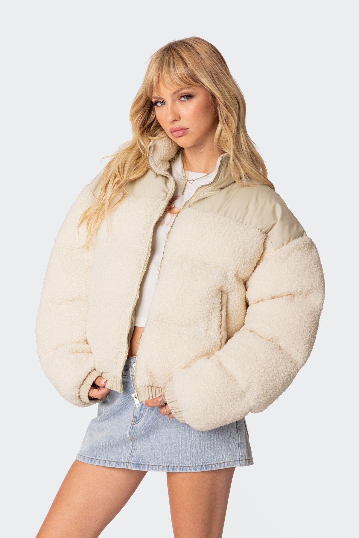 Oversized Sherpa Puffer