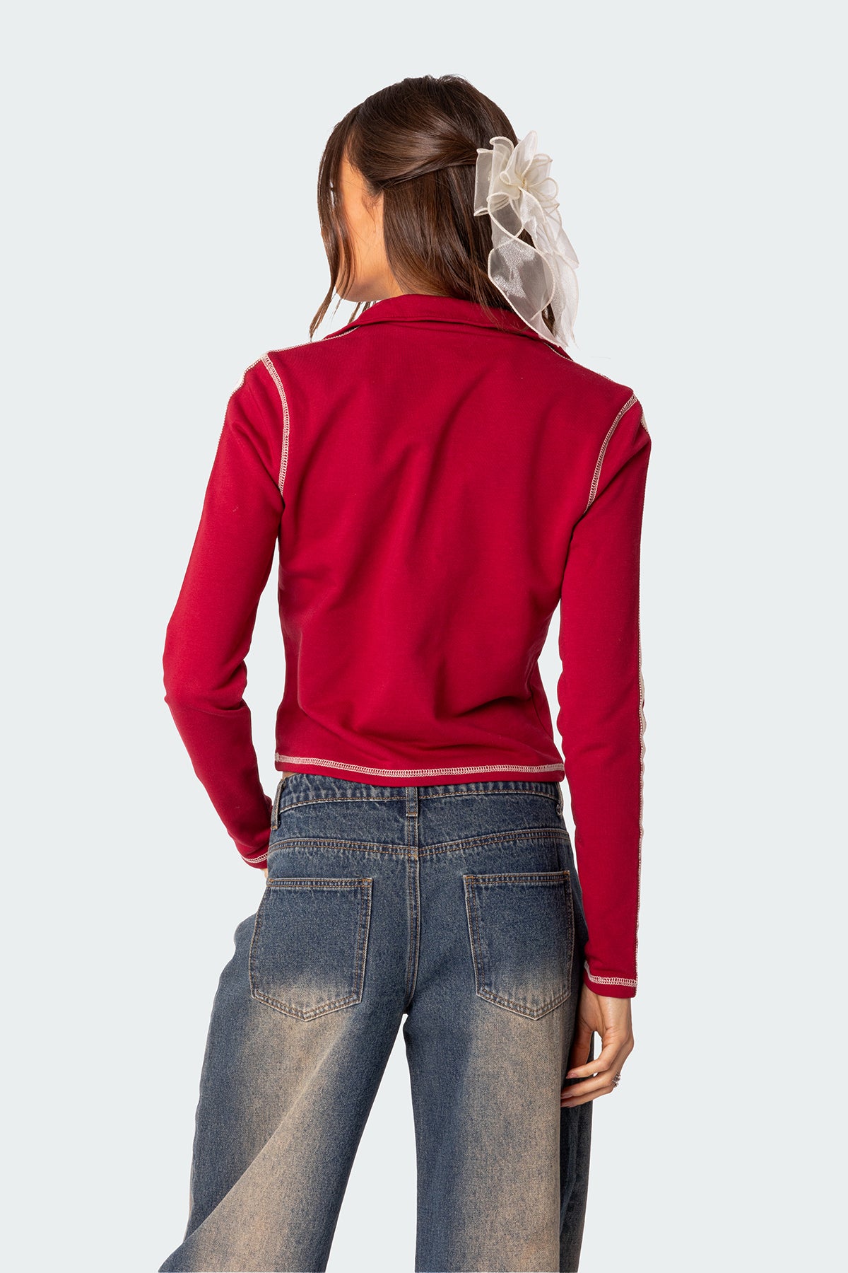 Gio Contrast Stitch Sweatshirt