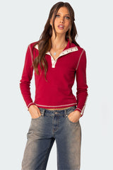 Gio Contrast Stitch Sweatshirt