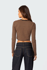 Montie Striped Long Sleeve T-Shirt