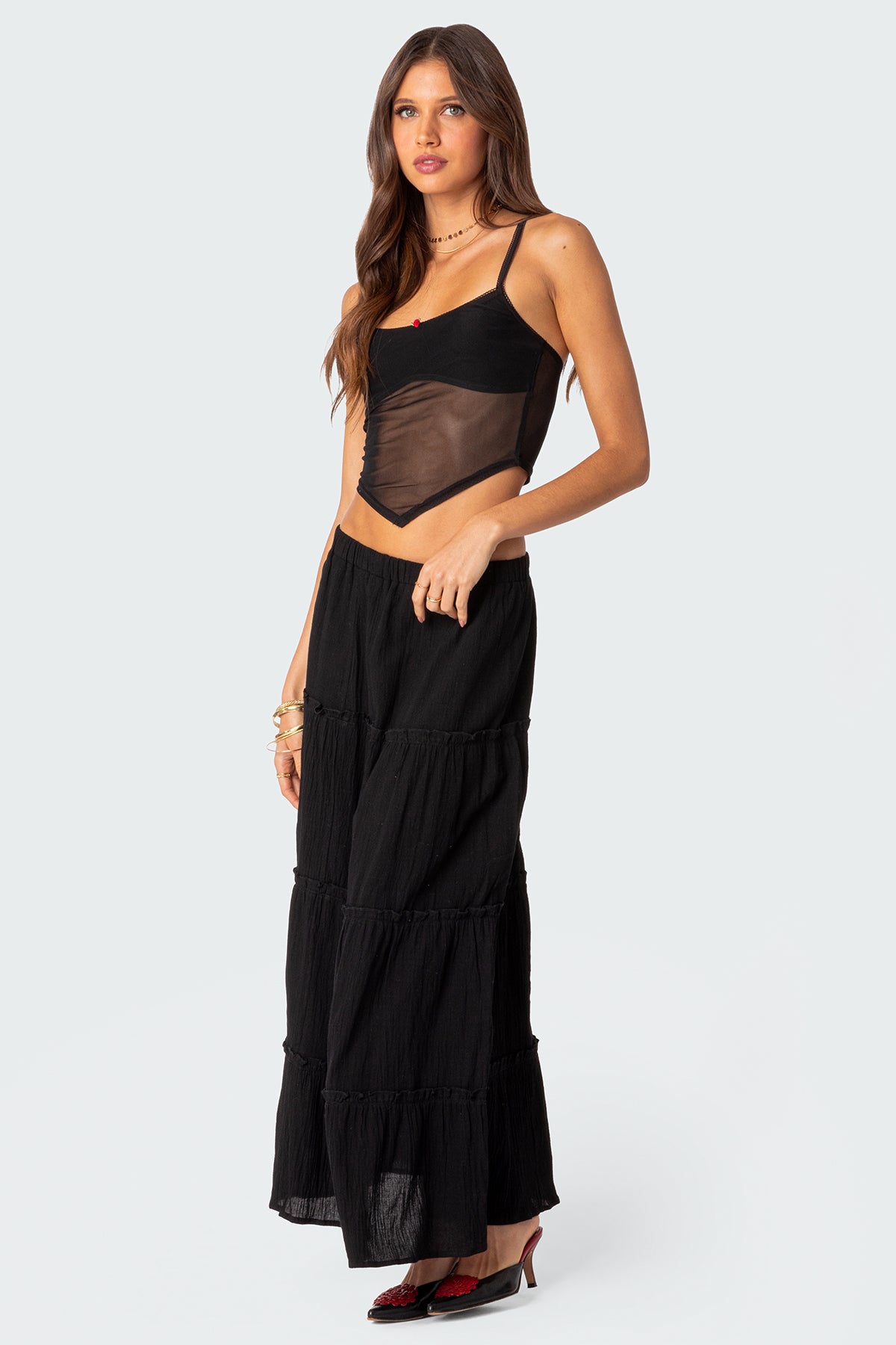 Cressida Sheer Mesh Tank Top