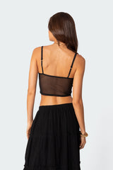 Cressida Sheer Mesh Tank Top