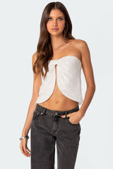 Siren Sequin Split Front Top