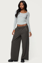 Wrenn Studded Wide Leg Joggers
