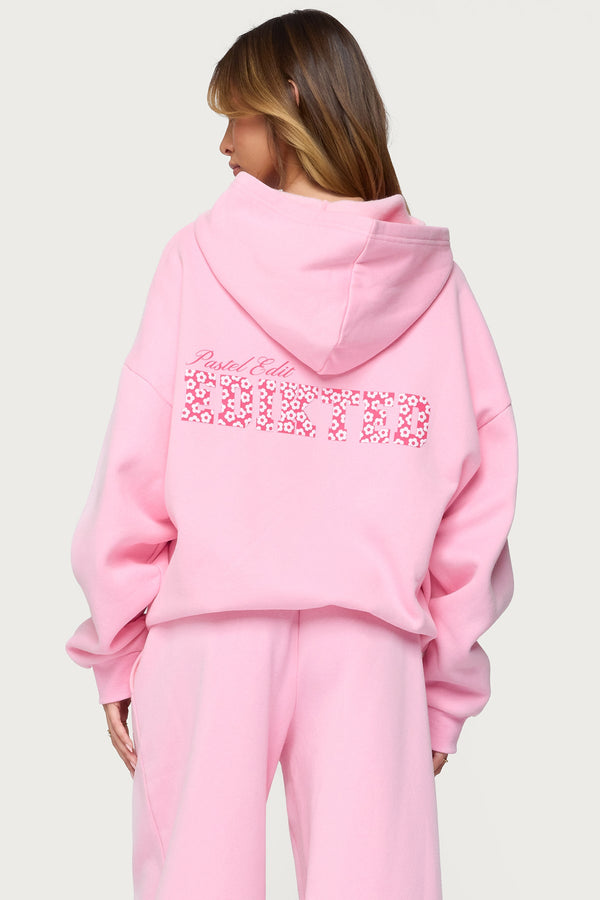 Pastel Edit Edikted Oversized Hoodie