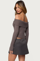 Lauren Knit Fold Over Top
