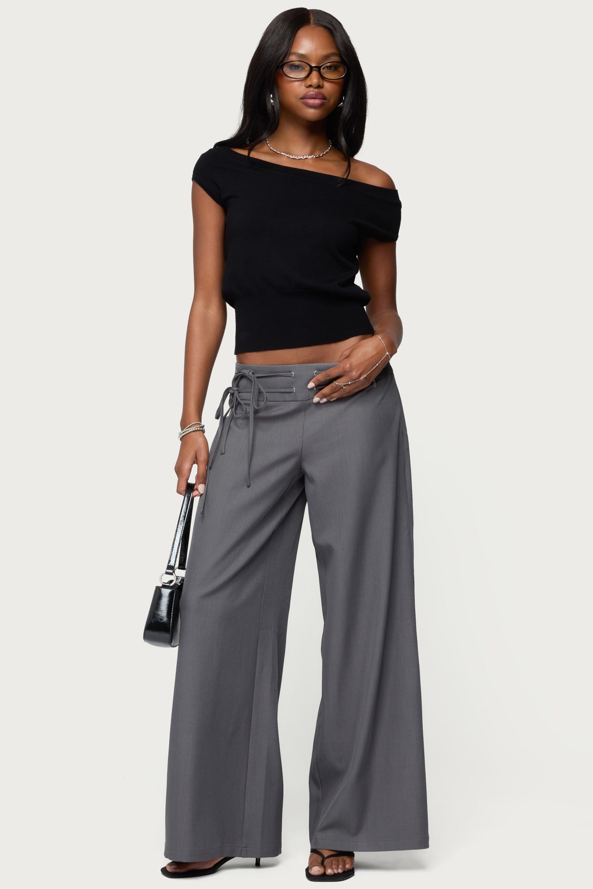 Willard Baggy Lace Up Belt Trousers