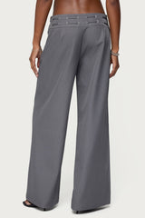 Willard Baggy Lace Up Belt Trousers