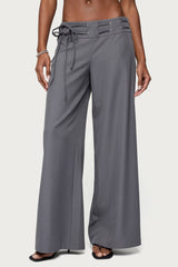 Willard Baggy Lace Up Belt Trousers