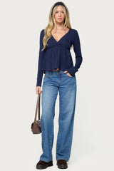 Kenzie Long Sleeve Babydoll Top