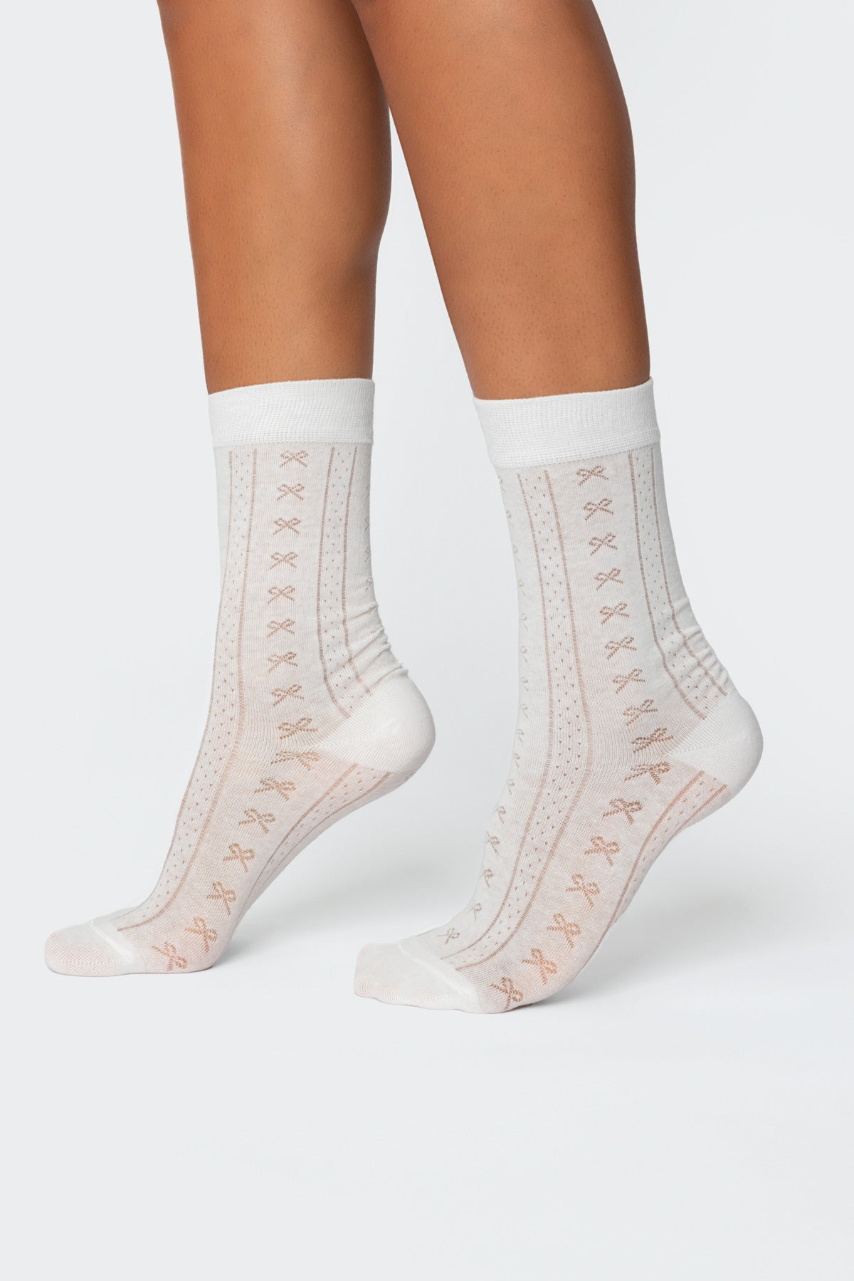 Bow Pointelle Socks