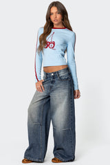 Skater Girl Washed Low Rise Jeans