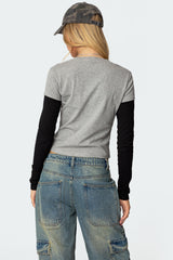 Lucine Layered Long Sleeve T Shirt