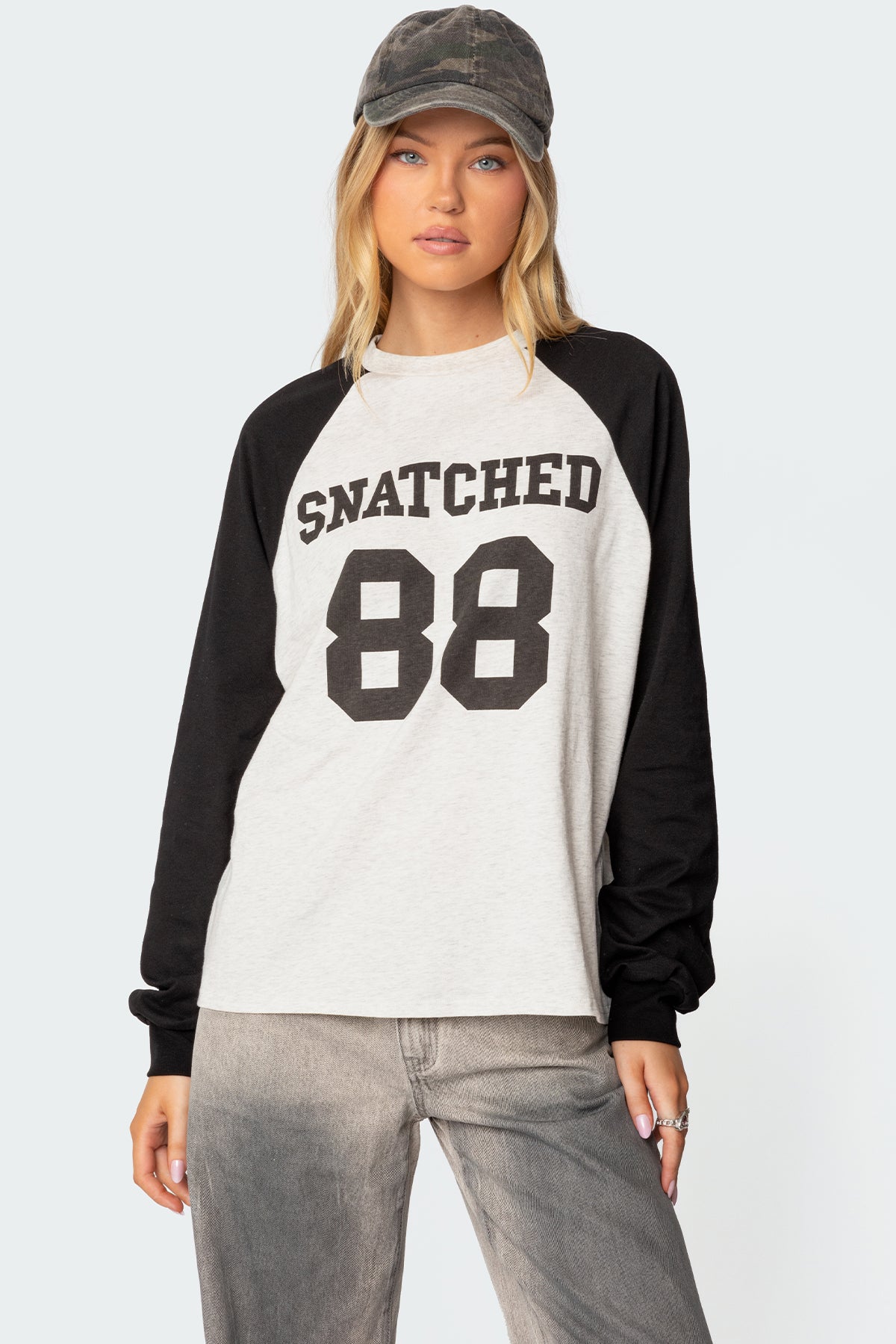 Snatched Oversized Long Sleeve T Shirt