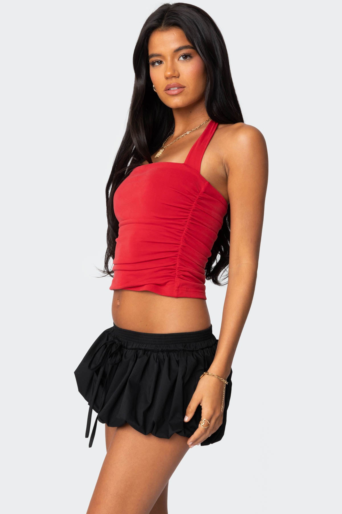 Nyrah Straight Neck Halter Top