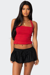 Nyrah Straight Neck Halter Top