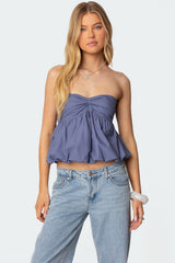 Serina Strapless Bubble Top