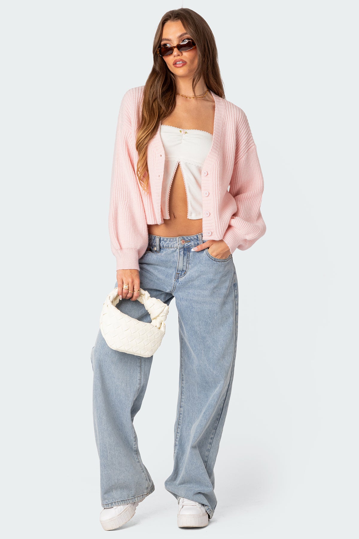 Sabrina Chunky Knit Cropped Cardigan