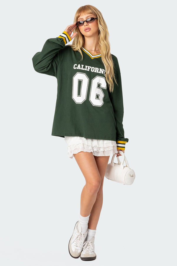 Cali Oversized Baseball T-Shirt