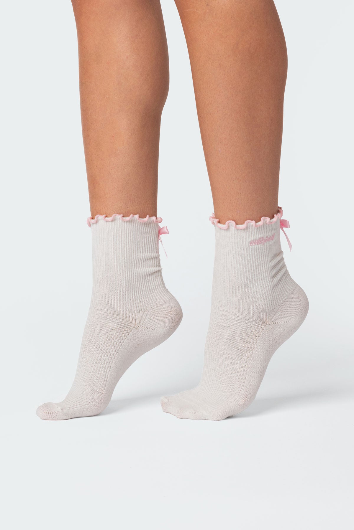 Contrast Frill Socks