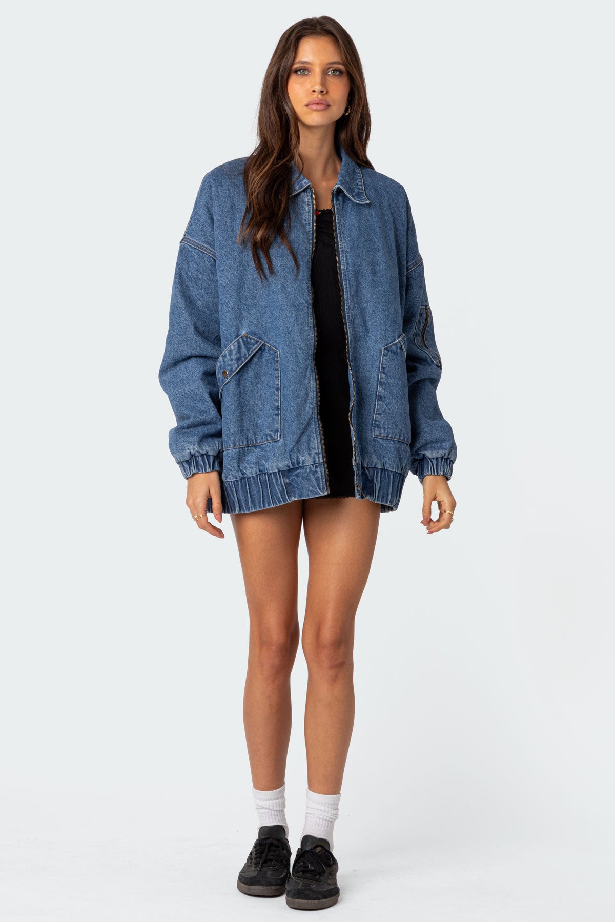 Sophie Oversized Washed Denim Coat