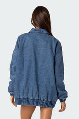 Sophie Oversized Washed Denim Coat