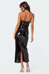 Vegas Vinyl Maxi Dress