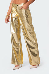 Rochelle Low Rise Metallic Jeans