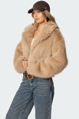 Sierra Oversized Faux Fur Jacket