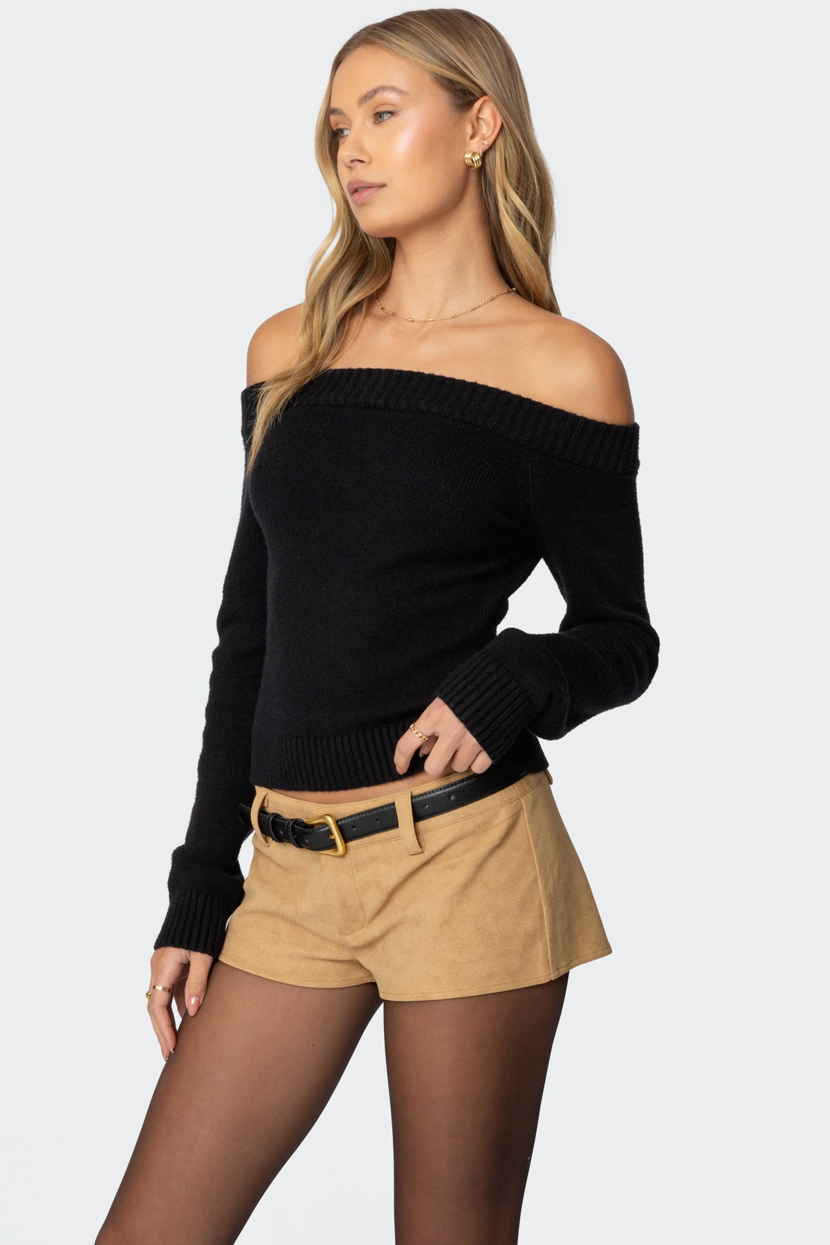 Elona Off Shoulder Knit Top