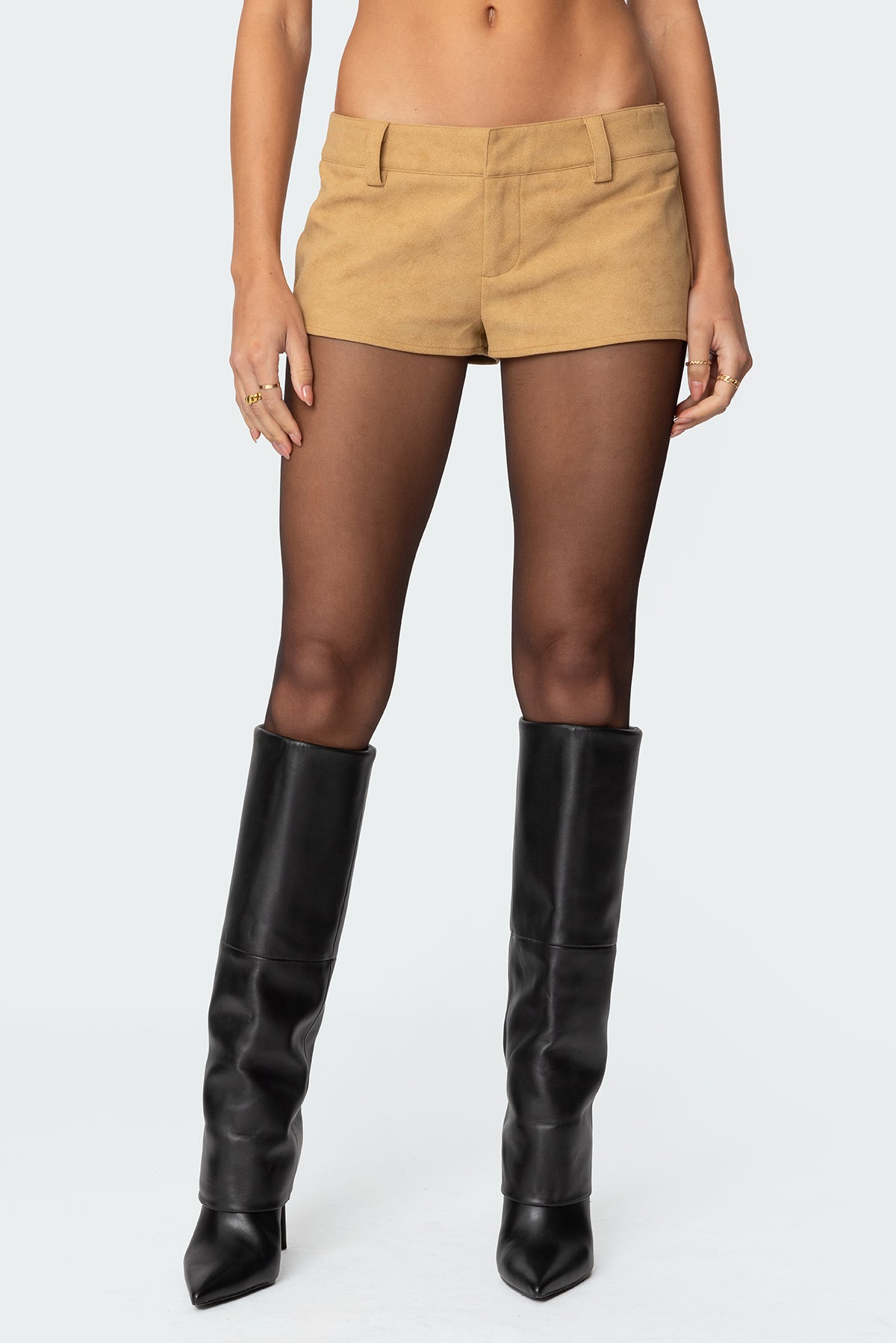 Shane Faux Suede Micro Shorts