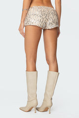 Wavy Baby Sequin Micro Shorts