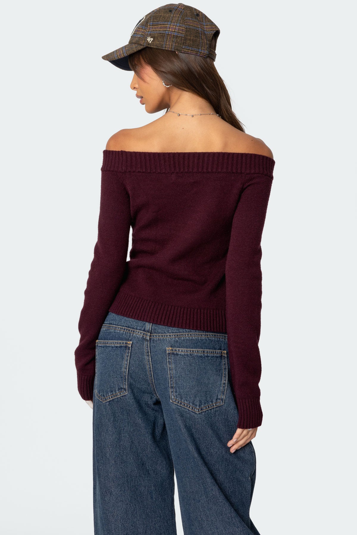 Elona Off Shoulder Knit Top