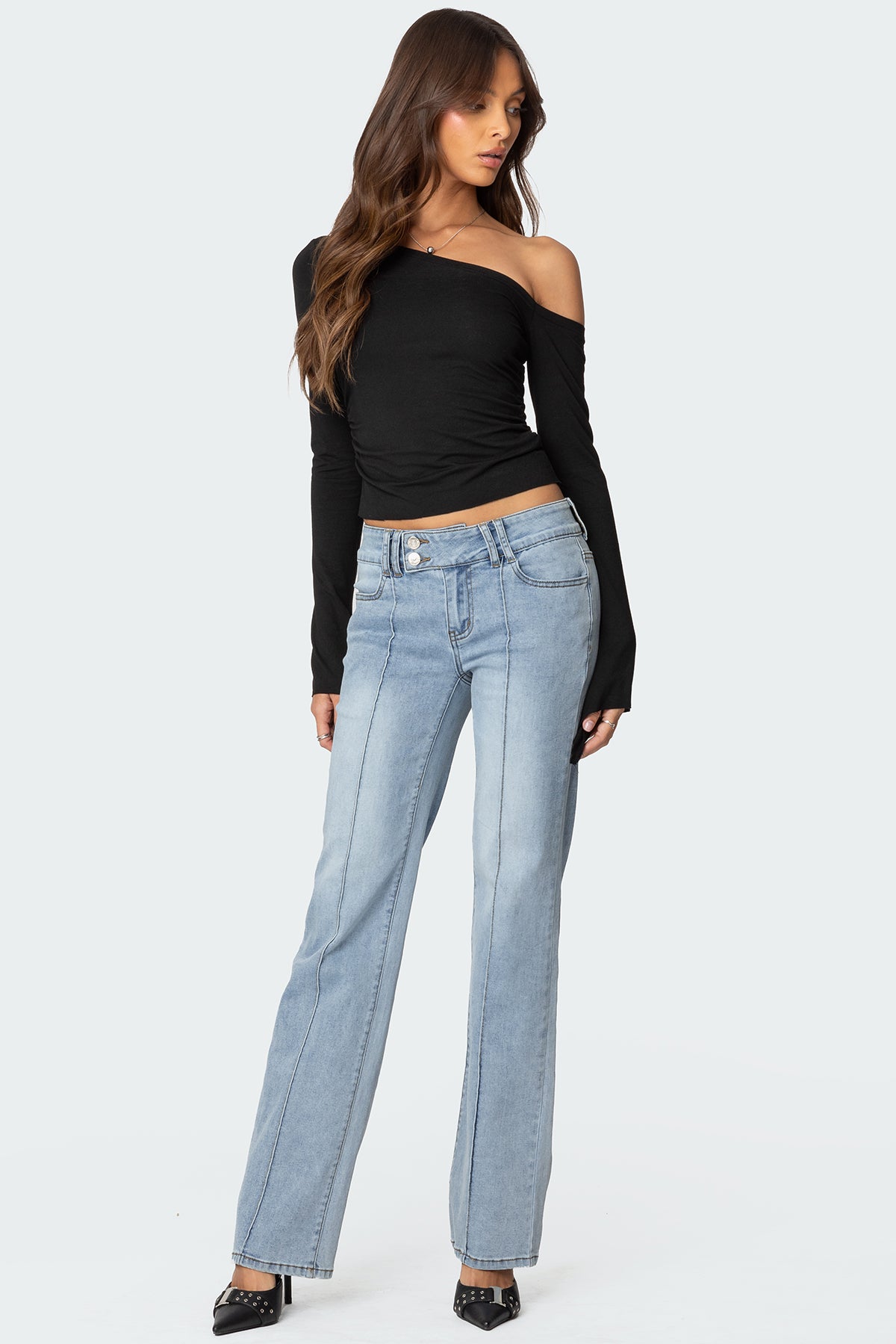 Avril Boot Cut Low Rise Jeans