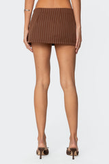 Jennifer Pinstripe Mini Skort